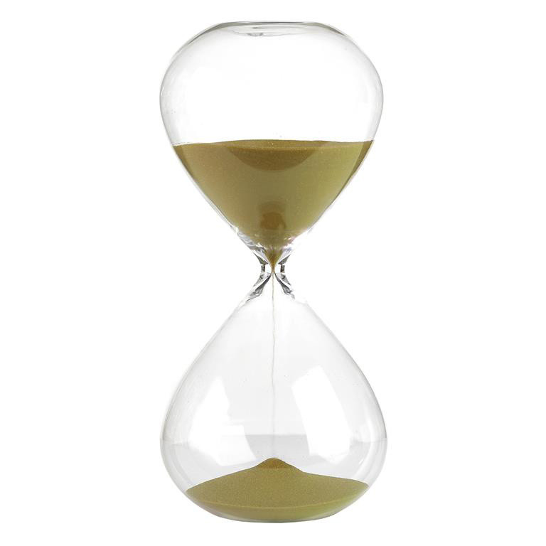 Zandloper small, goud